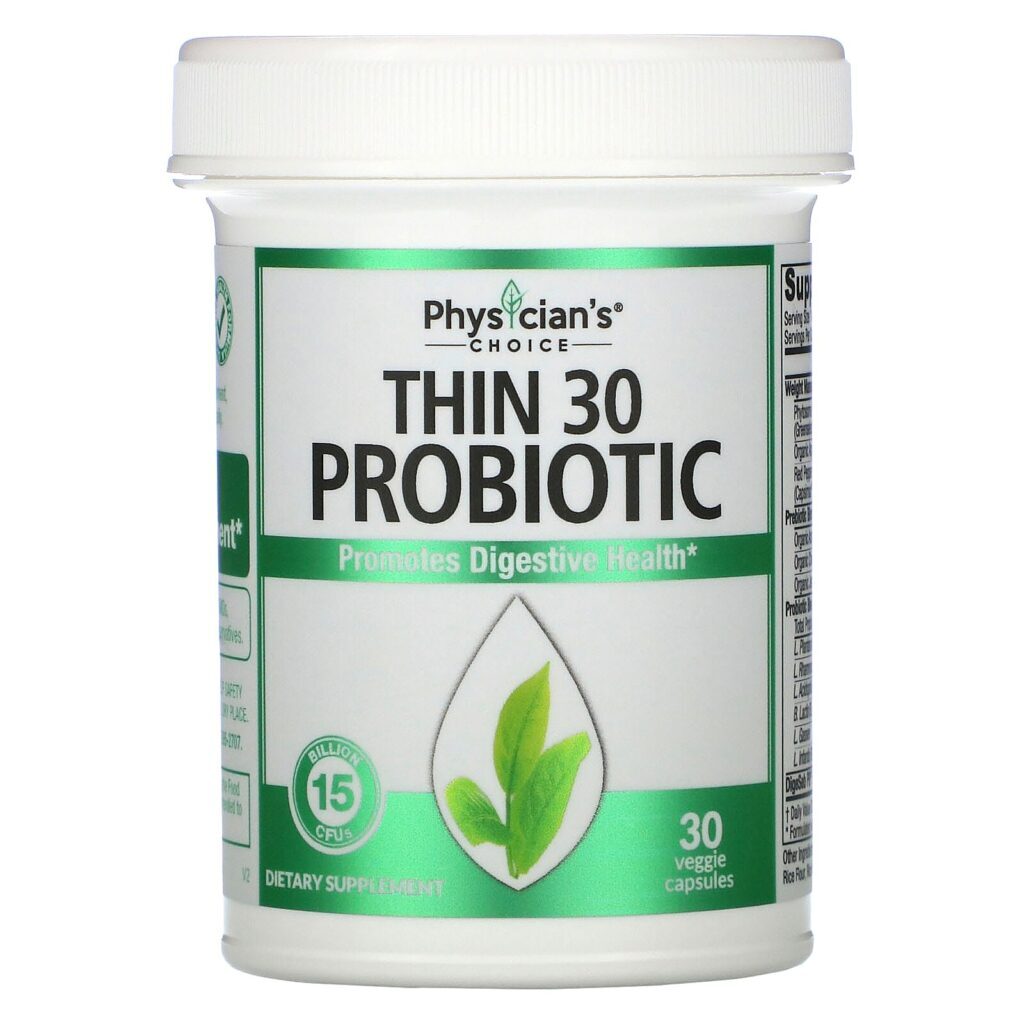 Physician's Choice, Thin 30 Probiotic, 15 Billion, 30 Vegetarian Capsules - Imagem 3