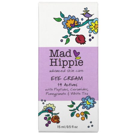 Mad Hippie Skin Care Products, Creme para os Olhos, 14 Ingredientes Ativos, 15 ml (0,5 fl oz) - Image 2