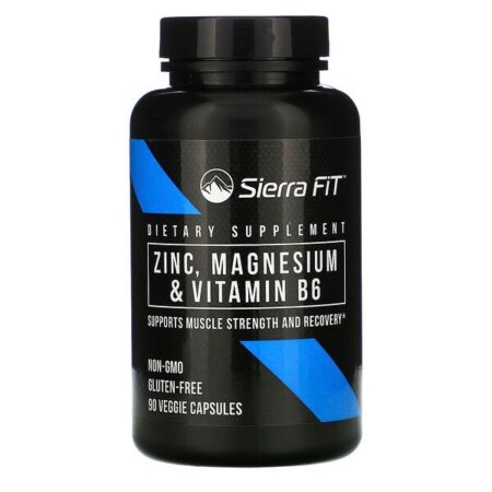 Sierra Fit, Zinco, Magnésio e Vitamina B6, 90 Cápsulas Vegetais