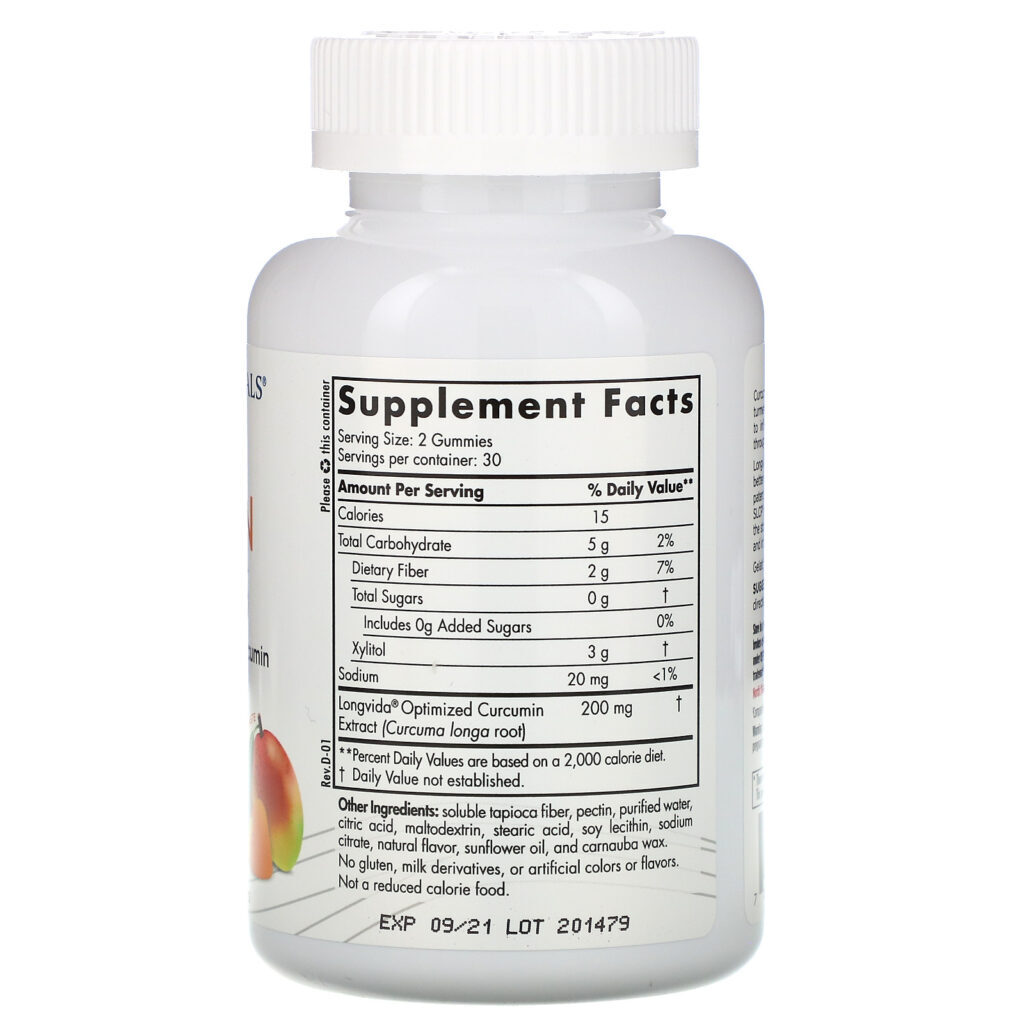 Nordic Naturals, Gomas de Curcumina, Manga, 200 mg, 60 Gomas - Imagem 2