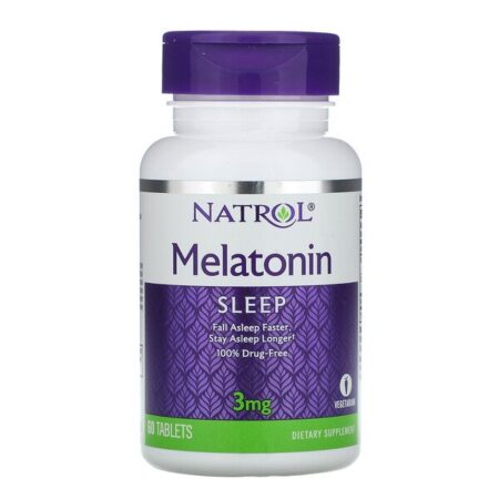 Natrol, Melatonina, 3 mg, 60 Comprimidos