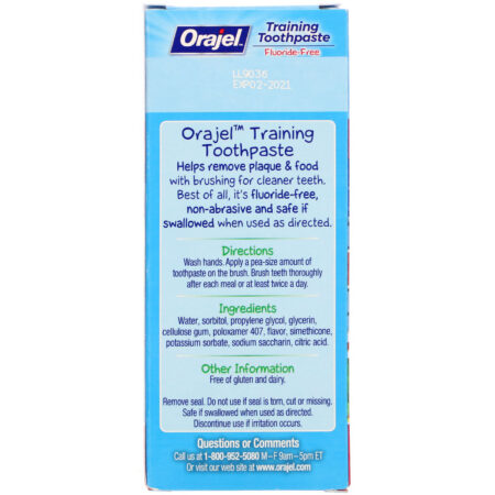 Orajel, Elmo Training Toothpaste, Fluoride-Free, 3 Months to 4 Years, Berry Fun, 1.5 oz (42.5 g) - Image 3