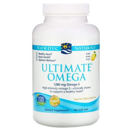 Nordic Naturals, Ultimate Omega, Limão, 1.280 mg, 180 Cápsulas Softgel - Image 3