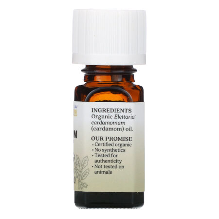 Aura Cacia, Óleo Essencial Puro, Cardamomo Orgânico, 7,4 ml (0,25 fl oz) - Image 2