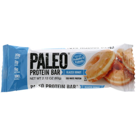 Julian Bakery, PALEO Protein Bar, Glazed Donut, 12 Bars, 2.12 oz (60 g) Each - Image 4