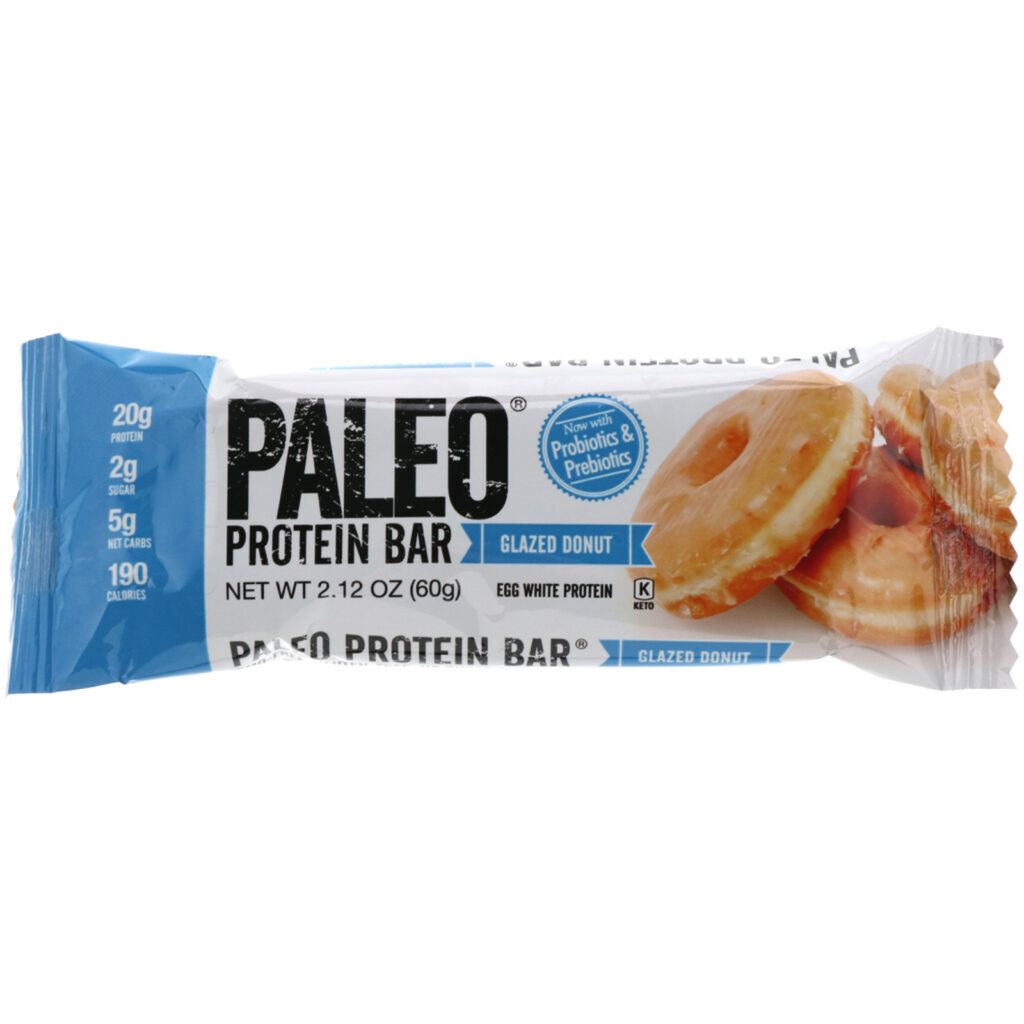 Julian Bakery, PALEO Protein Bar, Glazed Donut, 12 Bars, 2.12 oz (60 g) Each - Imagem 4