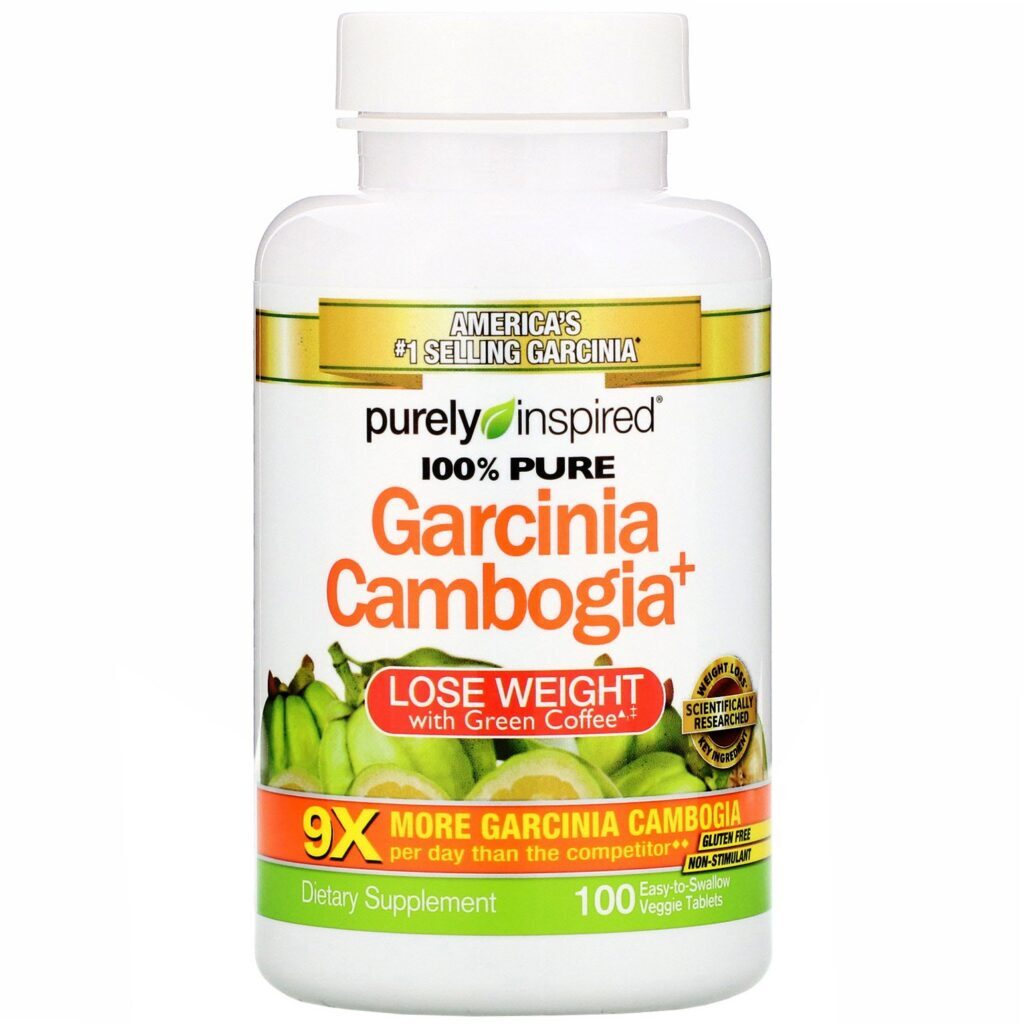 Purely Inspired, Garcinia Cambogia+, 100 Comprimidos Vegetais Fáceis de Engolir - Imagem 3