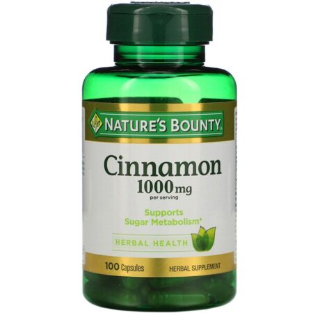 Nature's Bounty, Cinnamon, 1,000 mg, 100 Capsules