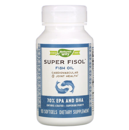 Nature's Way, Super Fisol Fish Oil, Enteric-Coated, 90 Softgels - Image 3