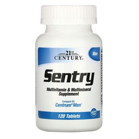 21st Century, Sentry Men, Suplemento Multivitamínico e Multiminerais, 120 Comprimidos