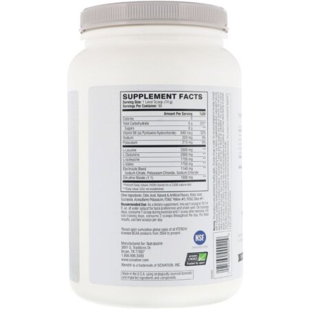 Xtend, The Original, 7 g de BCAA, Squeeze de Limão Siciliano e Limão Taiti, 1,26 kg (2,78 lb) - Image 2