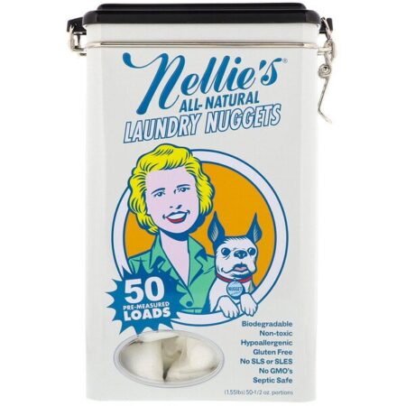 Nellie's, All-Natural, Laundry Nuggets, 50 Loads, 1/2 oz Each