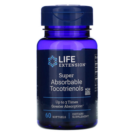 Life Extension, Tocotrienóis Super Absorvíveis, 60 Cápsulas Softgel