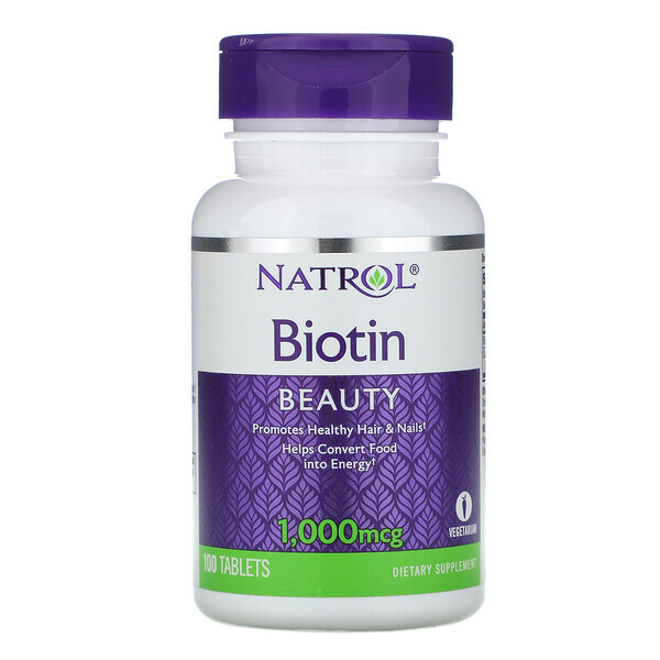 Natrol, Biotina, 1000 mcg, 100 Comprimidos