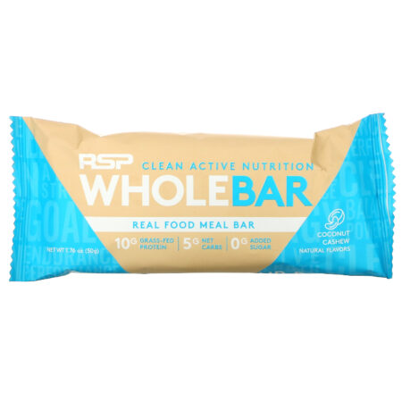 RSP Nutrition, Whole Bar, Coconut Cashew, 12 Bars, 1.76 oz (50 g) Each - Image 4