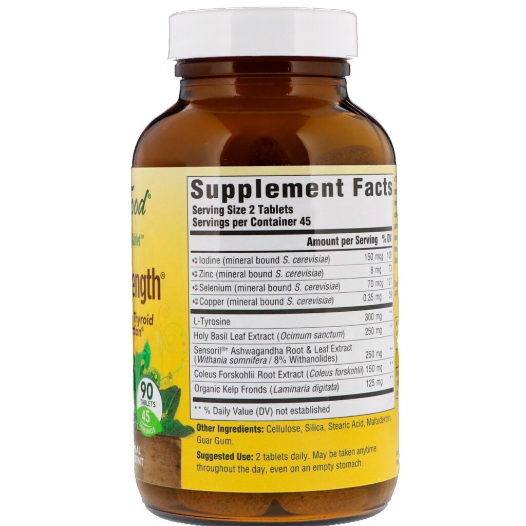MegaFood, Thyroid Strength, 90 Comprimidos - Imagem 2