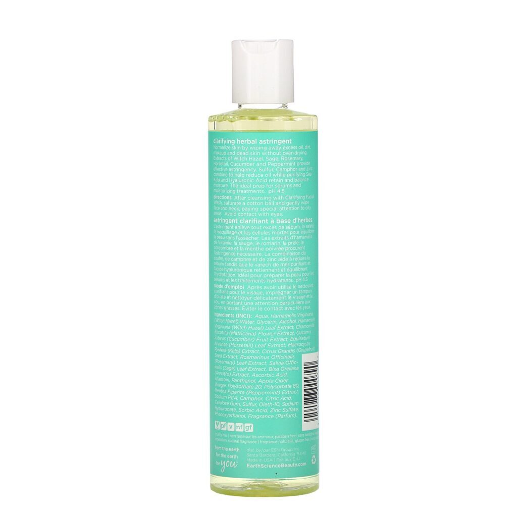 Earth Science, Adstringente Herbáceo Clarificante, 237 ml (8 fl oz) - Imagem 2