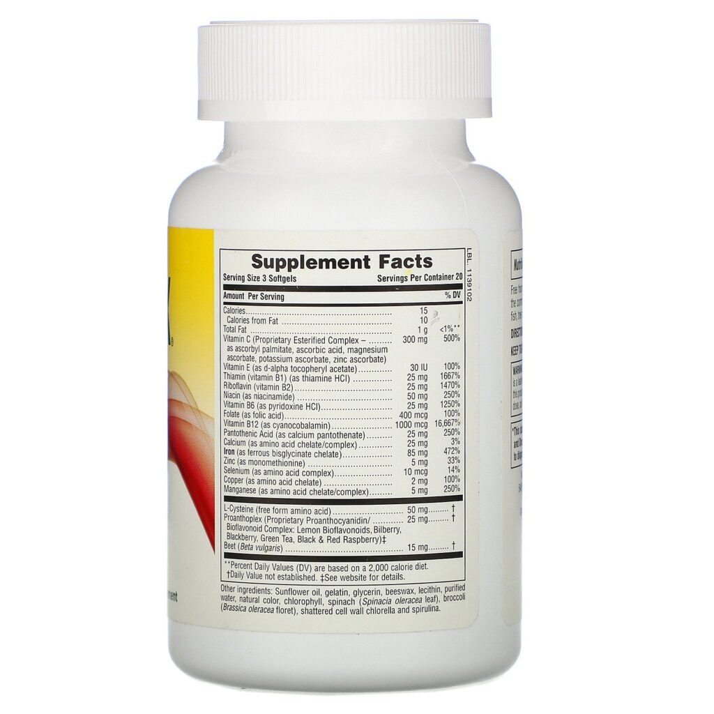 Nature's Plus, Hema-Plex, 60 Softgels de Ação Rápida - Imagem 2