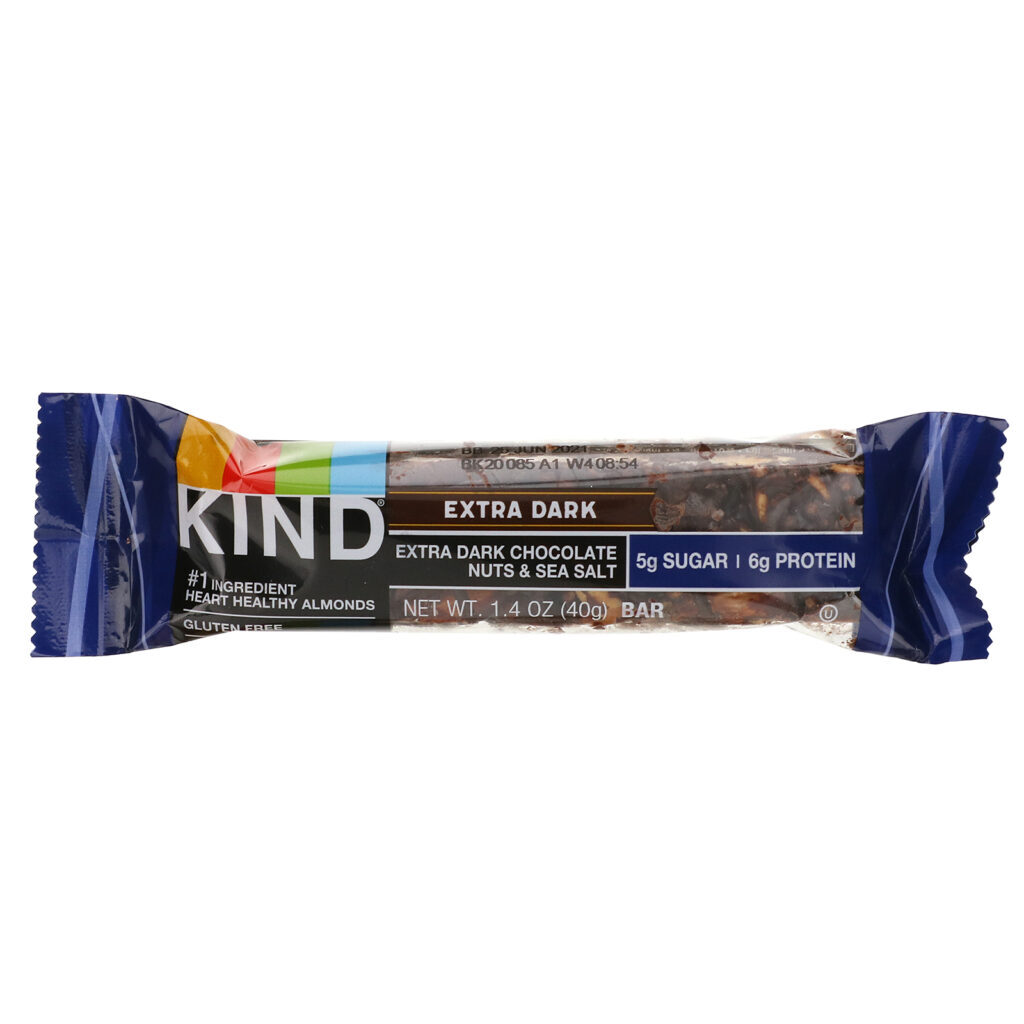 KIND Bars, Extra Dark Chocolate, Nuts & Sea Salt, 12 Bars, 1.4 oz (40 g) Each - Imagem 4