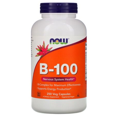 Now Foods, B-100, 250 Cápsulas Vegetais