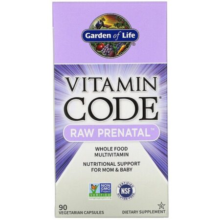 Garden of Life, Vitamin Code, Pré-Natal RAW, 90 Cápsulas Vegetais