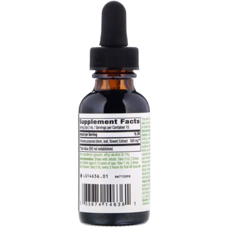 Nature's Way, Equinácea, 99,9% sem álcool, 30 ml (1 fl oz) - Imagem 2