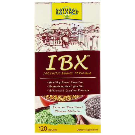 Natural Balance, Fórmula IBX para Alívio Intestinal, 120 Comprimidos Vegetarianos