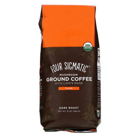 Four Sigmatic, Mistura de Café com Cogumelos, Torrefação Escura, Moído, 340 g (12 oz)