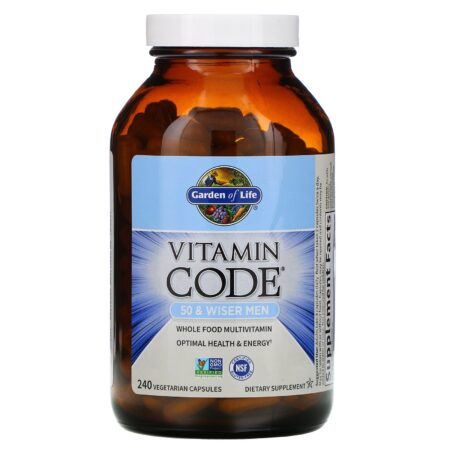 Garden of Life, Vitamin Code, 50 & Wiser Men, 240 Vegetarian Capsules - Image 3