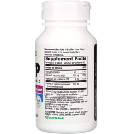 Nature's Way, 5 HTP, 60 Comprimidos - Imagem 2