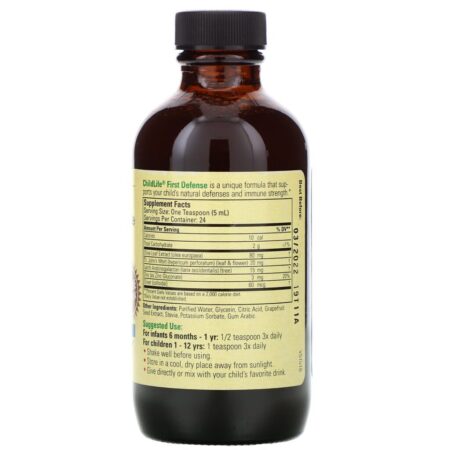 ChildLife, Essentials, First Defense, 118,5 ml (4 oz) - Imagem 2