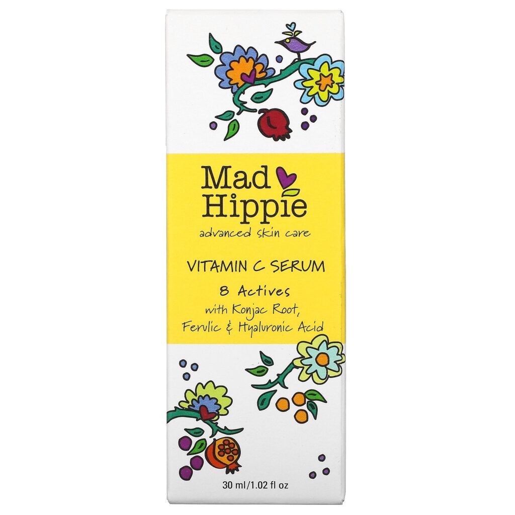 Mad Hippie Skin Care Products, Sérum de Vitamina C, 8 Ingredientes Ativos, 30 ml (1,02 fl oz) - Imagem 2