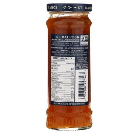 St. Dalfour, Deluxe Thick Apricot Spread, 10 oz (284 g) - Imagem 2