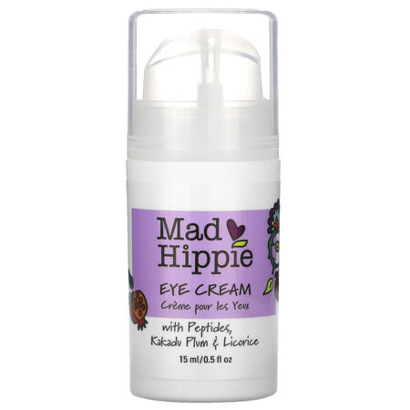 Mad Hippie Skin Care Products, Creme para os Olhos, 14 Ingredientes Ativos, 15 ml (0,5 fl oz)