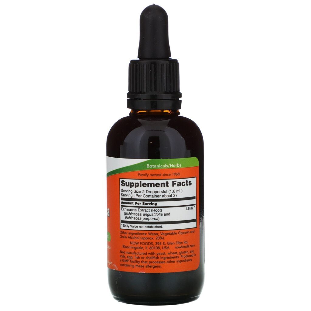 Now Foods, Echinacea Extract, 2 fl oz (59 ml) - Imagem 2