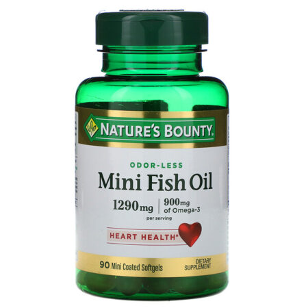 Nature's Bounty, Mini Fish Oil, 1,290 mg, 90 Mini Coated Softgels