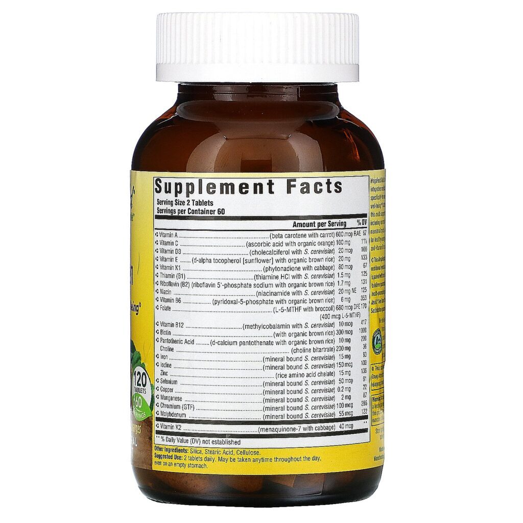 MegaFood, Multivitamínicos para Mulheres, 120 Comprimidos - Imagem 2