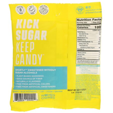 SmartSweets, Sour Blast Buddies, Berry, Blue Raspberry, Lime, Lemon, Orange, 1.8 oz (50 g) - Image 2