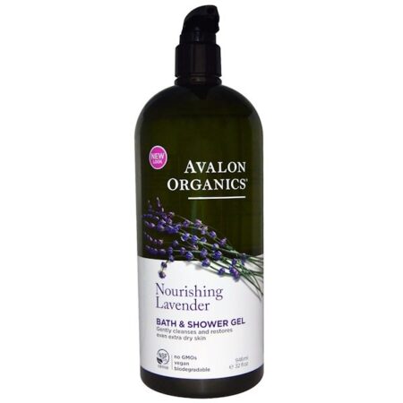 Avalon Organics, Gel para Banho e Chuveiro, Lavanda Nutritiva, 946 ml (32 fl oz)