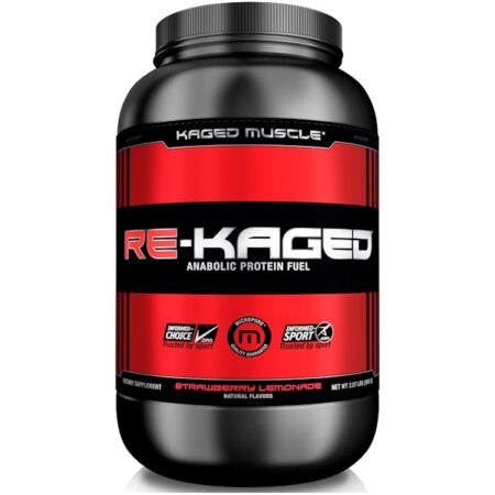 Kaged Muscle, Re-Kaged, Combustível de Proteína Anabólica, Limonada com Morango, 2,07 lbs (940 g)