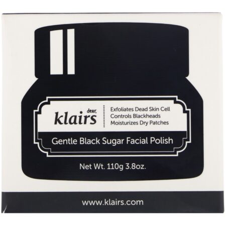 Dear, Klairs, Gentle Black Sugar Facial Polish, 3.8 oz (110 g) - Image 2