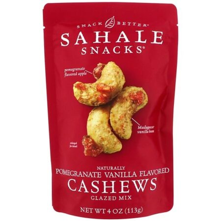 Sahale Snacks, Castanhas de Caju, com Romã e Baunilha, 4.0 oz (113g)