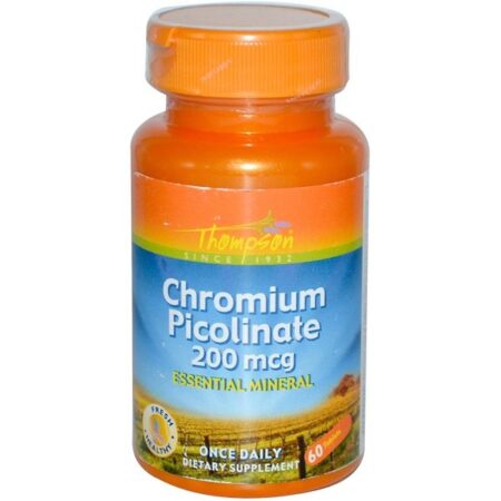 Thompson, Picolinato de Cromo, 200 mcg, 60 Comprimidos