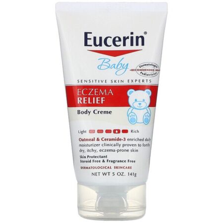 Eucerin, Para Bebês, Alívio para Assaduras, Creme para o Corpo, 5.0 oz (141g)