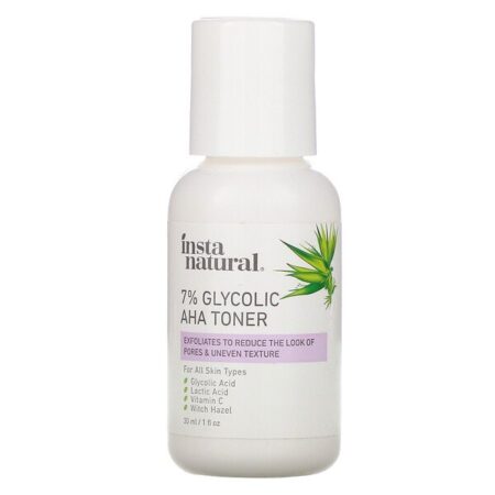 InstaNatural, 7% Glycolic AHA Toner, 1 fl oz (30 ml)