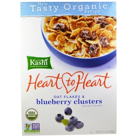 Kashi, Heart to Heart, Flocos de Aveia e Pedaços de Blueberry, 380 g (13,4 oz)