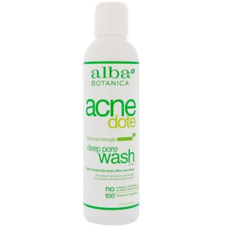 Alba Botanica, Acne Dote, Limpeza Profunda dos Poros, Sem Óleo, 177 ml (6 fl oz)