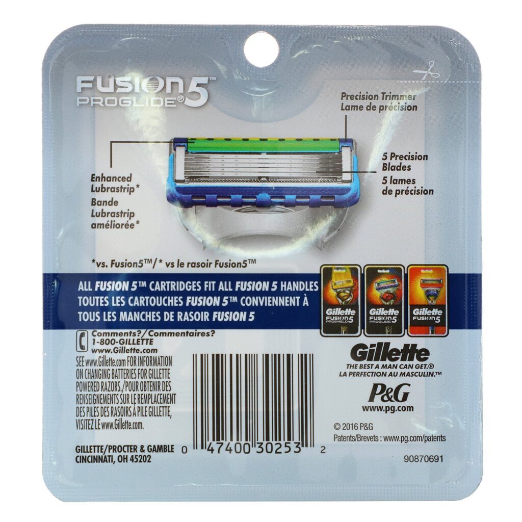 Gillette, Fusion5 Proglide, 4 refis - Imagem 2