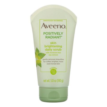 Aveeno, Active Naturals, Positively Radiant, Esfoliante Diário Iluminador para a Pele, 140 g (5,0 oz)