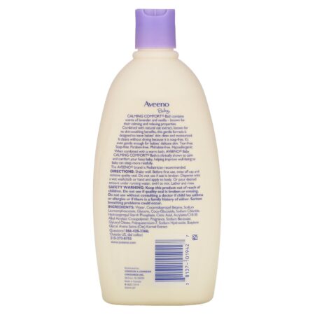 Aveeno, Baby, Banho Calmante Conforto, Lavanda e Baunilha, 532 ml (18 fl oz) - Image 2